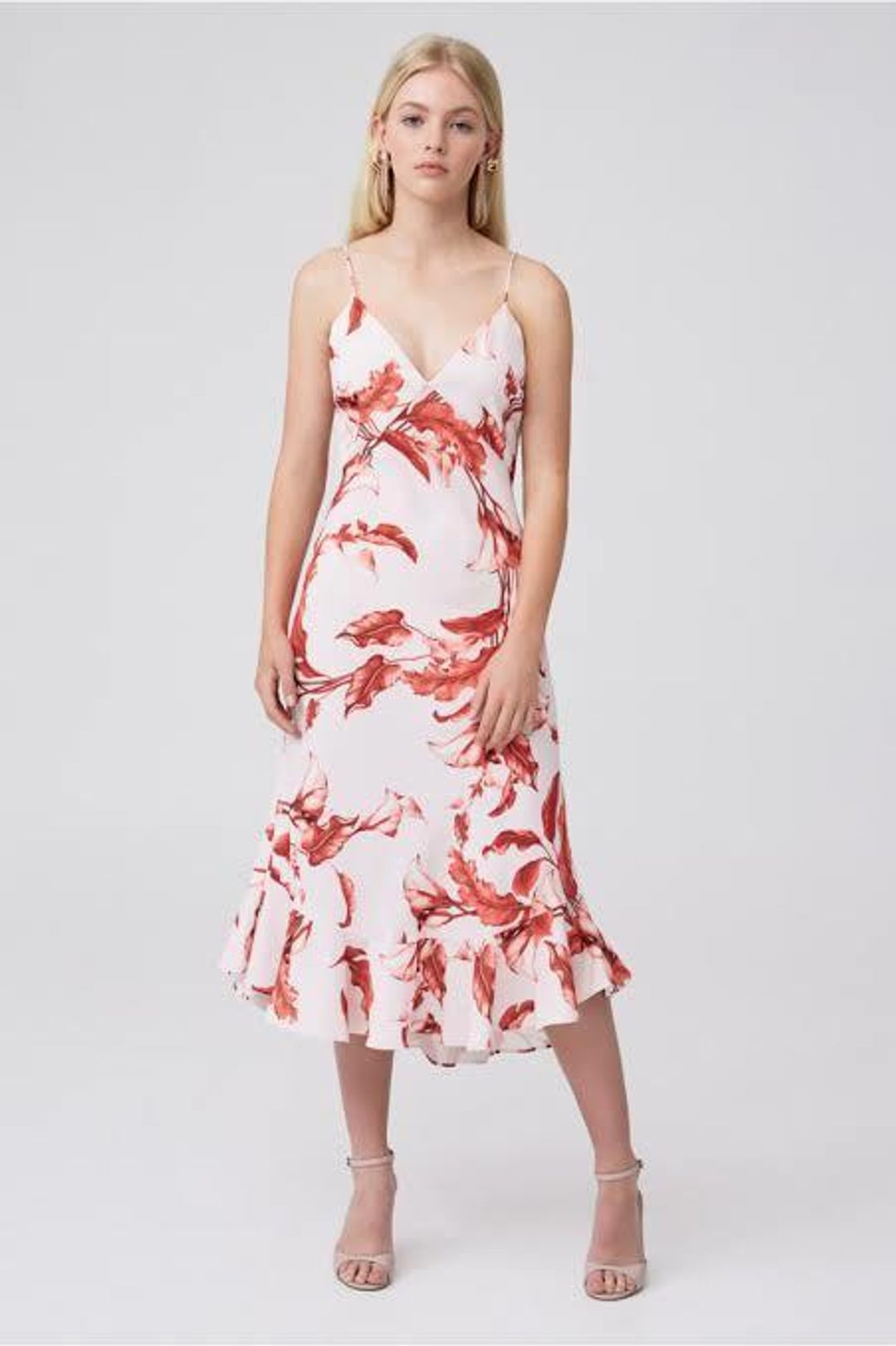 Keepsake the Label Pretty One Midi Dress Floral Size 8 for rent on The Volte - main image