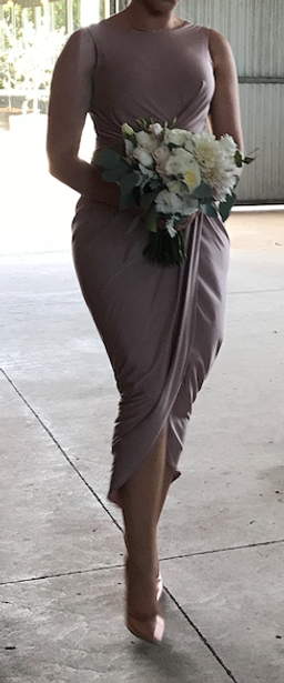 White Runaway Blush Cocktail/Bridesmaid dress for rent on The Volte - image 2