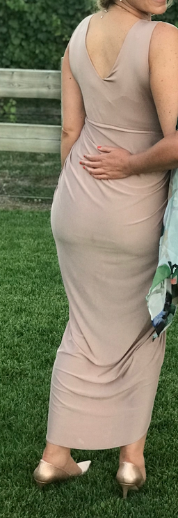 White Runaway Blush Cocktail/Bridesmaid dress for rent on The Volte - image 8