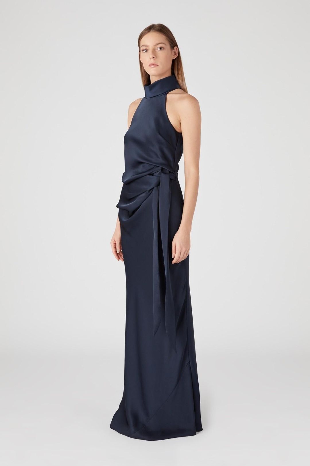 Camilla and Marc Antonelli Gown Navy Size 8 for rent on The Volte - main image