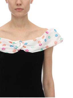 FLORENCE OFF-THE-SHOULDER VELVET DRESS for rent on The Volte - image 6