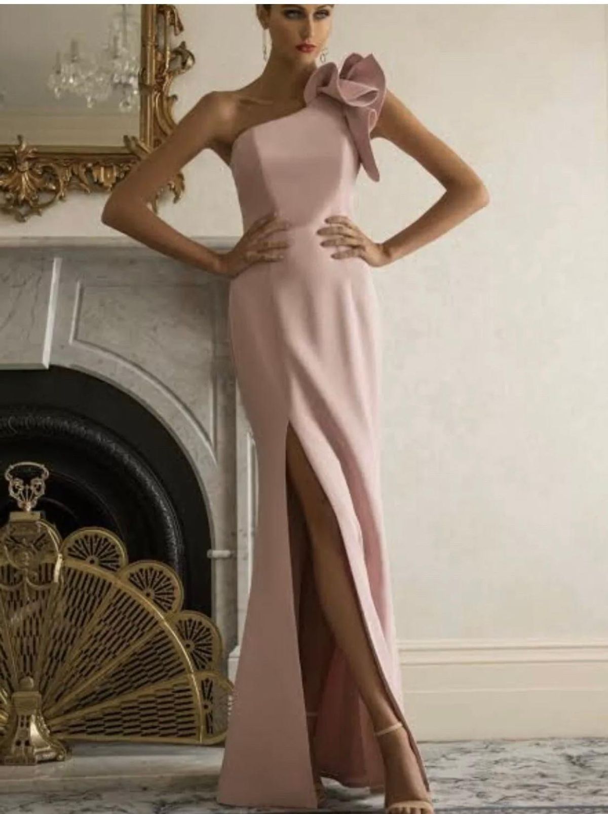 Bariano Pink Blush Long Dress - Image 2