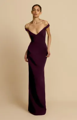 Arcina Ori ELLERY DRESS PLUM Size XS for rent on The Volte - image 1