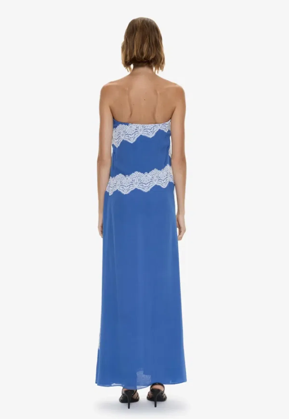 Christopher Esber Verve Lace Strapless Dress azurite white Size 6 - Image 2