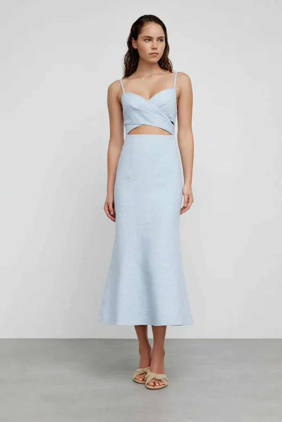 Significant Other Frankie Midi Dress in Cornflower Size 6 - Image 5