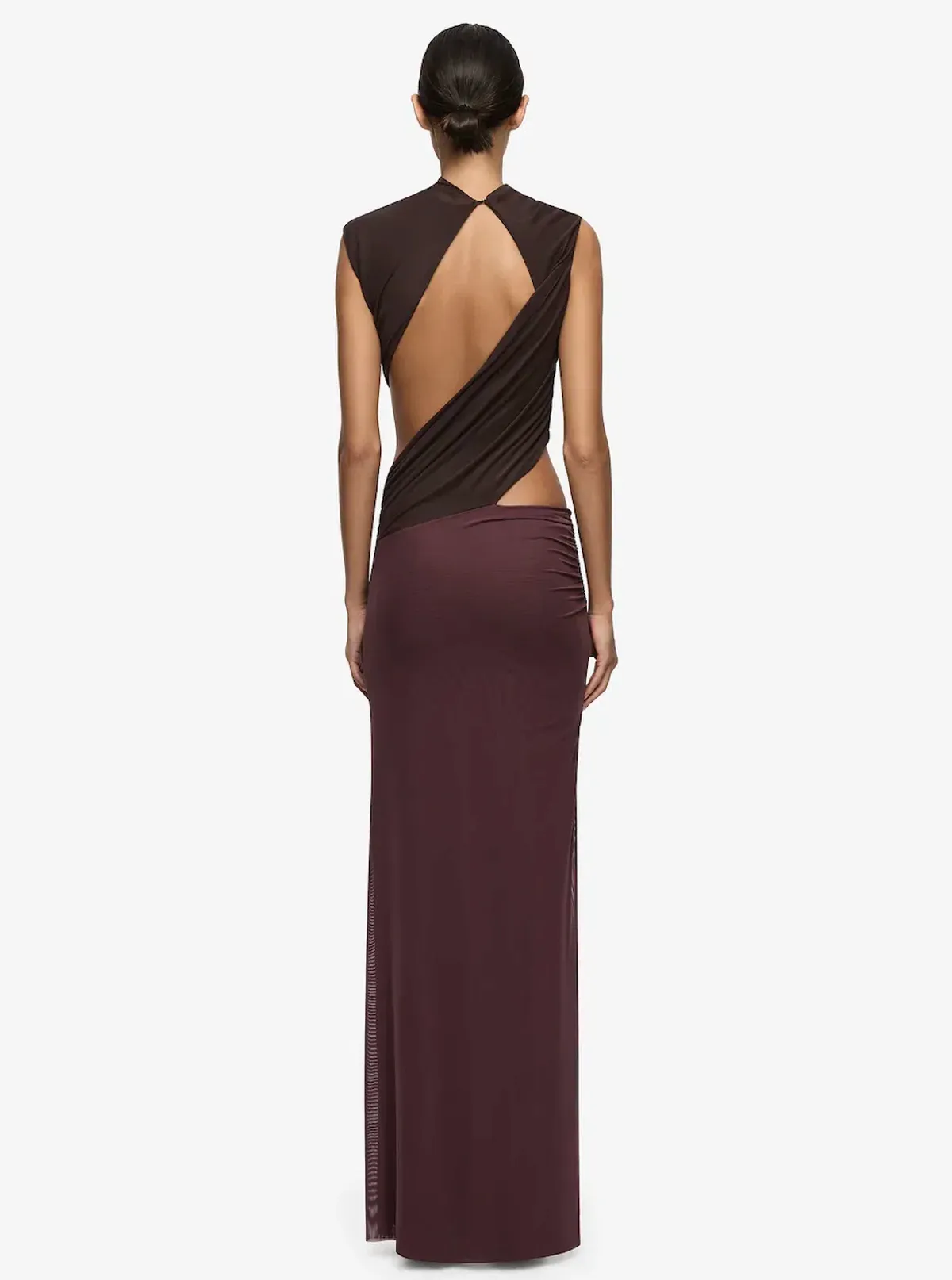 Conni Maxi Dress | Aubergine/ Dark Choc - Size 8 - Image 3