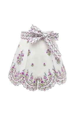 Zimmermann Poppy Scalloped Blouse & Shorts Set Size AU 8 / 0 for rent on The Volte - image 5