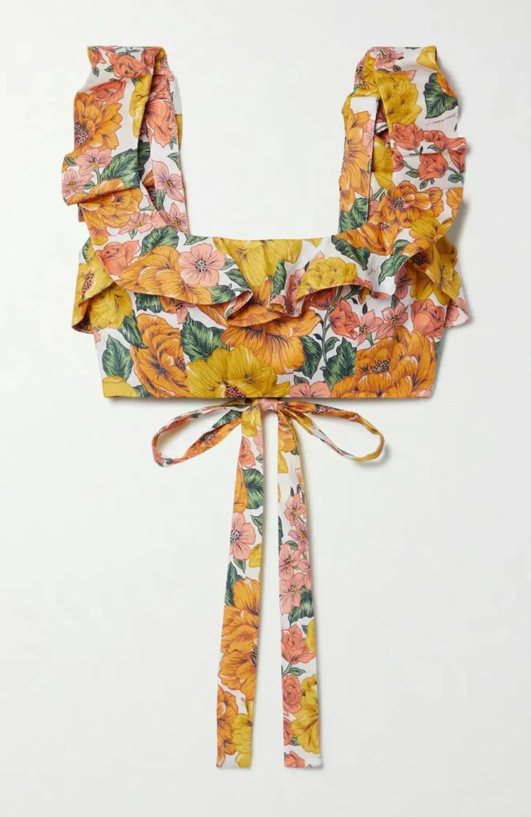 Zimmermann Poppy Floral Print Crop & Pants Set AU 10 / 1 for rent on The Volte - main image