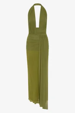 Bec & Bridge Cassis Drape Maxi Olive Green for rent on The Volte - image 4