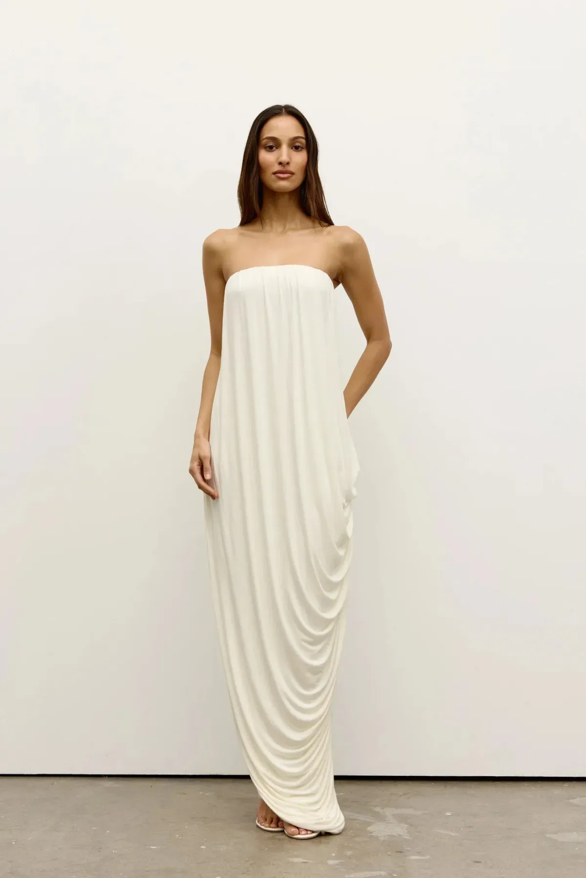 Bayse Callista Maxi Dress Ivory Size 10 / M - Image 1