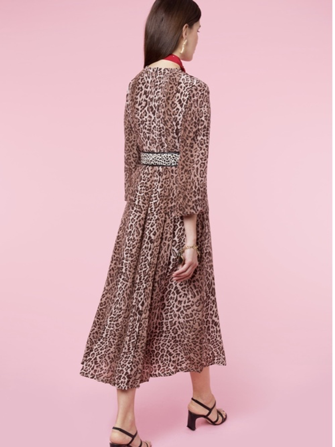 RIXO - Camellia Leopard Dress size 12 for rent on The Volte - main image