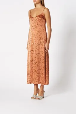 Scanlan Theodore Silk Leopard Slip Dress & Scarf Print Size 10 for rent on The Volte - image 2