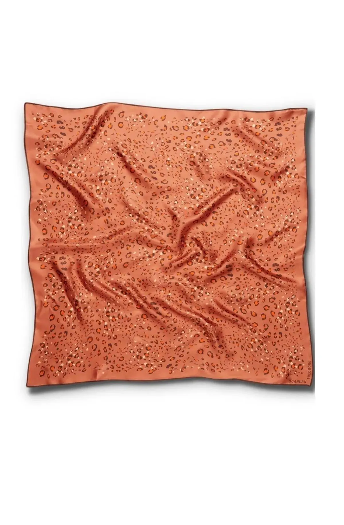 Scanlan Theodore Silk Leopard Slip Dress & Scarf Print Size 10 - Image 7