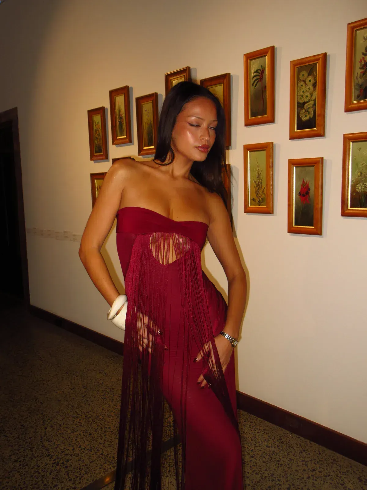 Deconduarte Venus Dress size small Wine - Image 3