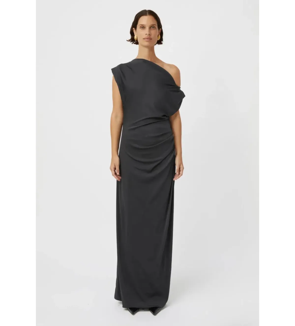 Camilla and Marc Annalise Maxi Dress in Charcoal Size 12 for rent on The Volte - main image