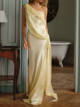 Helena Dress | Lemon - Size 8 for rent on The Volte - image 2