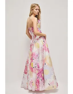 🌸New AJE Reflector Gown - Size 8 - Native Floral Pink - Sleeveless Formal Maxi Dress 🌸 for rent on The Volte - image 4