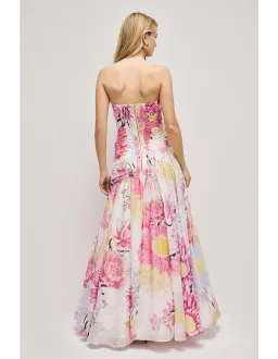 🌸New AJE Reflector Gown - Size 8 - Native Floral Pink - Sleeveless Formal Maxi Dress 🌸 for rent on The Volte - image 3