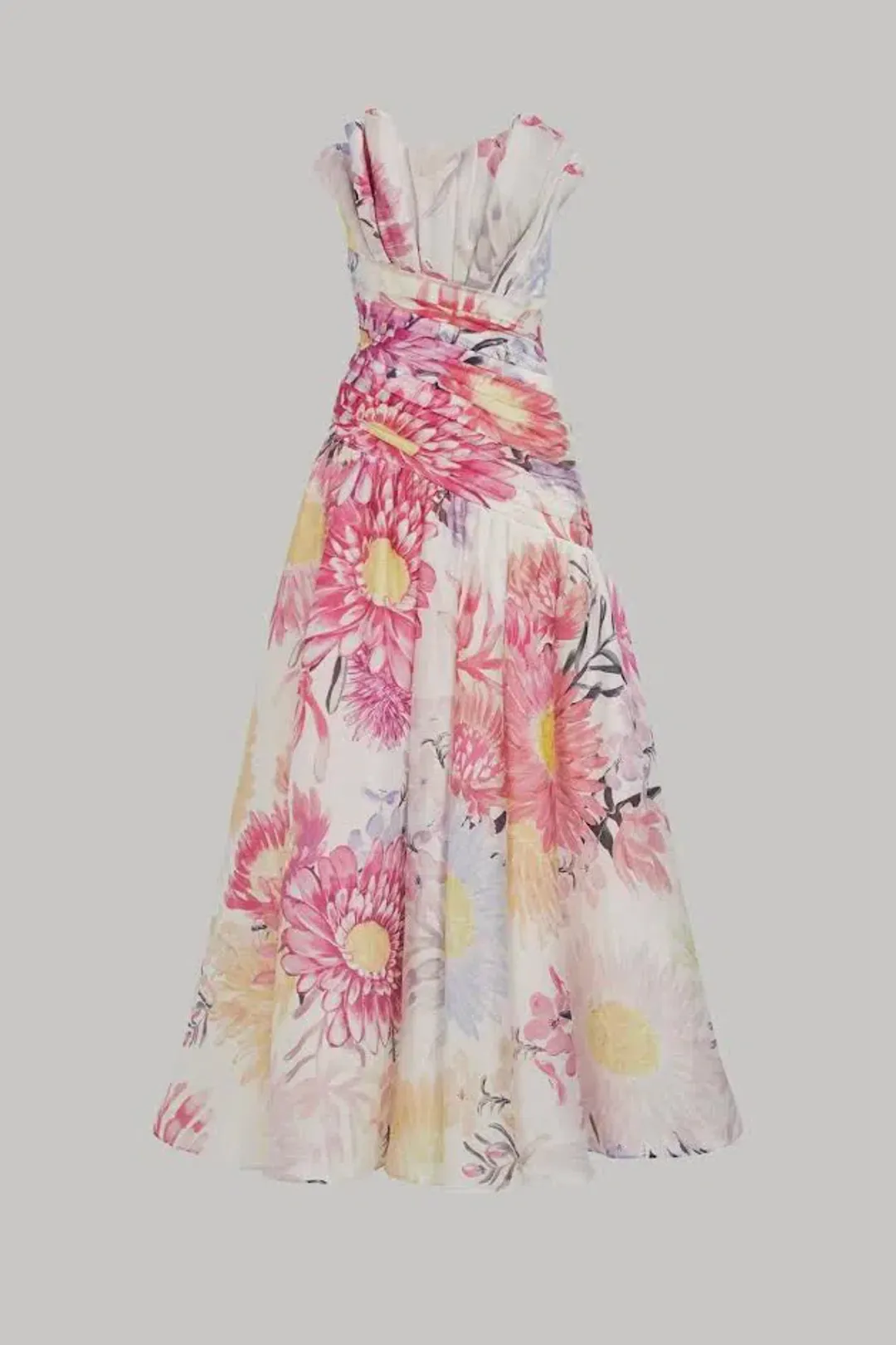 🌸New AJE Reflector Gown - Size 8 - Native Floral Pink - Sleeveless Formal Maxi Dress 🌸 for rent on The Volte - main image