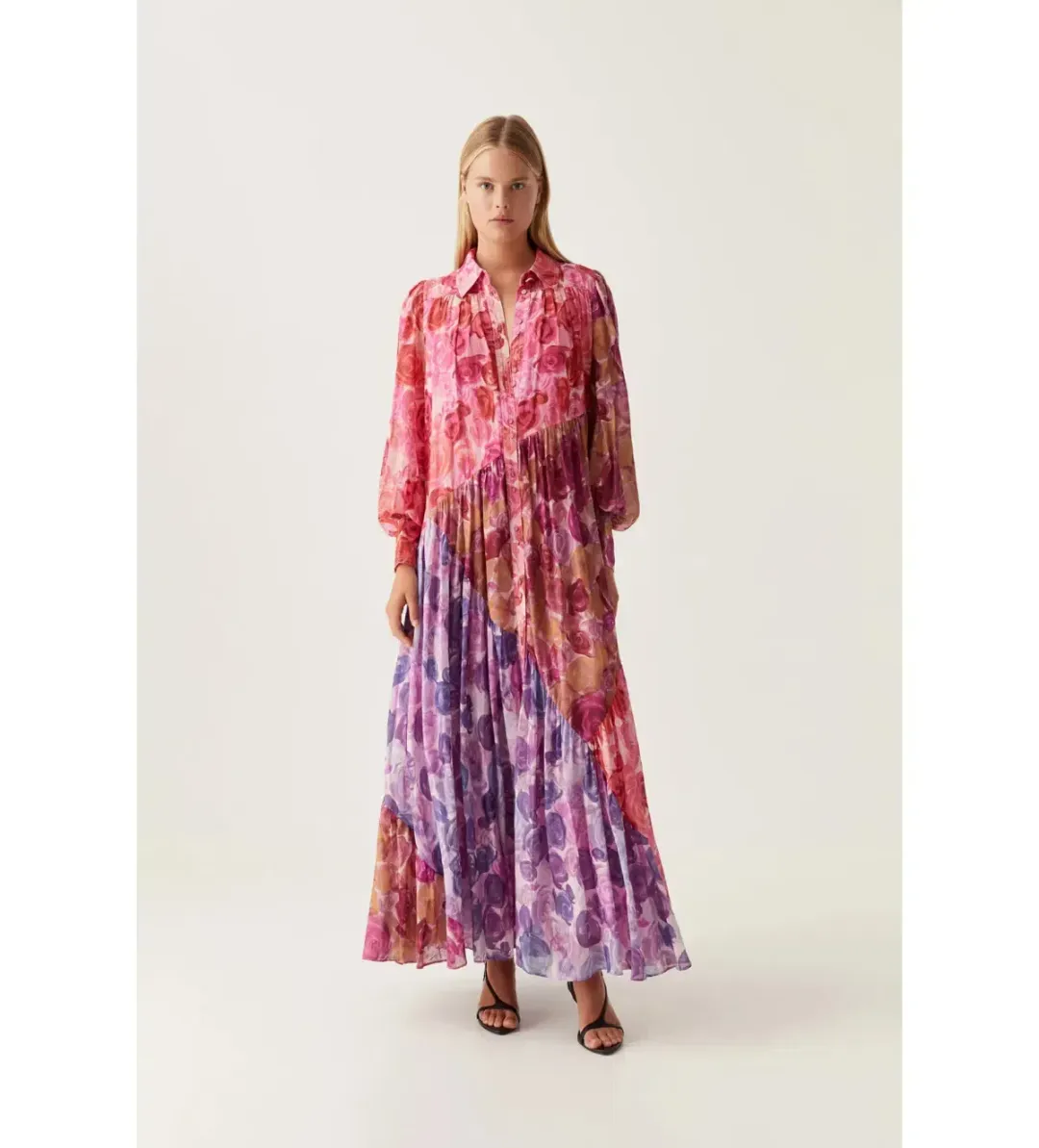 Aje Collisions Maxi Dress Kaleidoscopic Rose Size 12 for rent on The Volte - main image