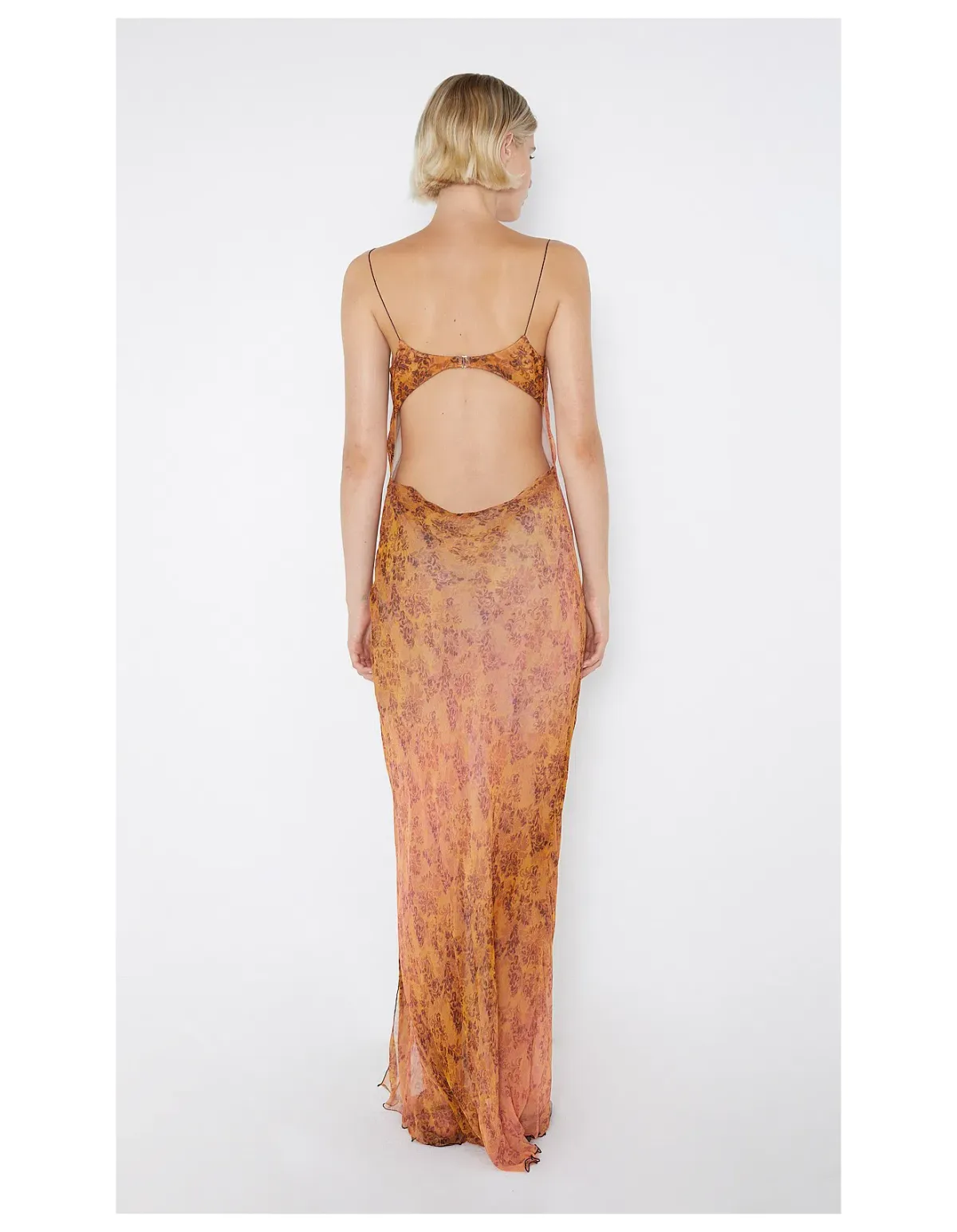 Bec and Bridge Fleur De Lis Maxi Dress Orange Size 10 - Image 2