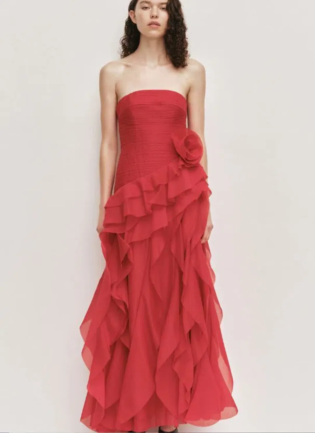 Aje Canyon Gown in Scarlet Red Size 6 for rent on The Volte - main image