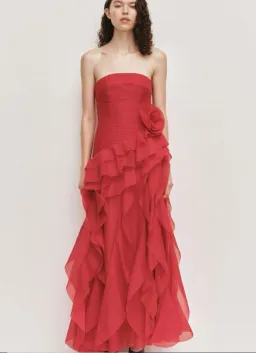 Aje Canyon Gown in Scarlet Red Size 8 for rent on The Volte - image 1
