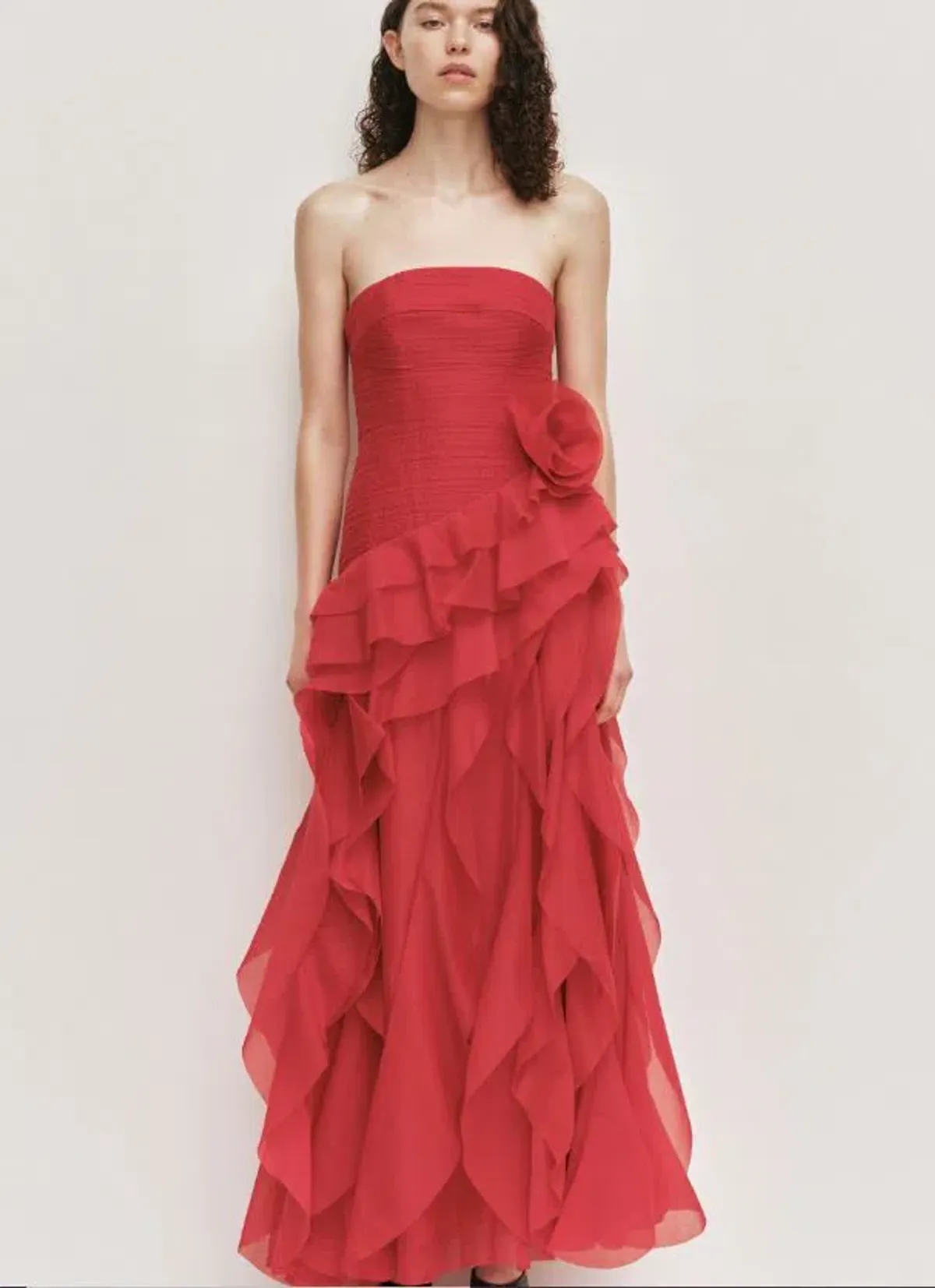 Aje Canyon Gown in Scarlet Red Size 10 for rent on The Volte - main image