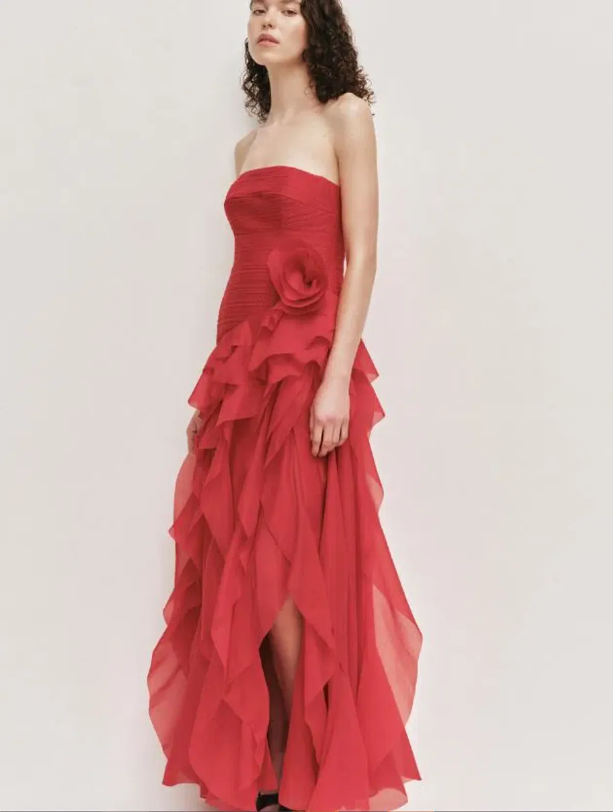 Aje Canyon Gown in Scarlet Red Size 10 - Image 2