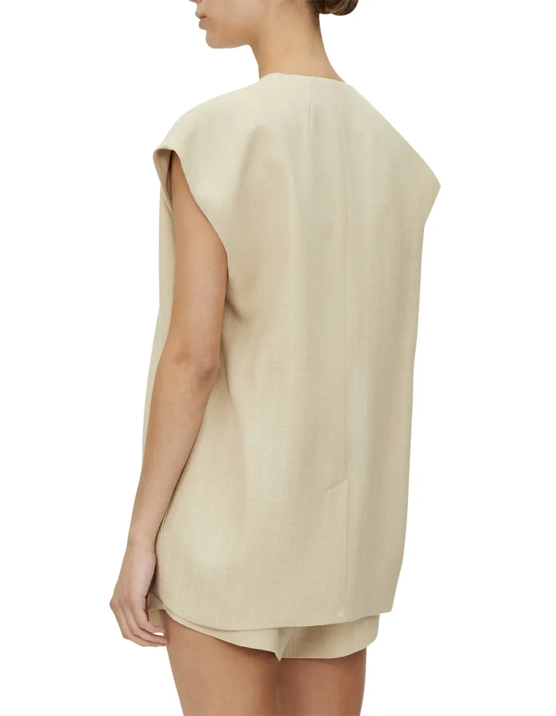 C&M Camilla and Marc Noguchi Vest XS-S Wheat for rent on The Volte - main image