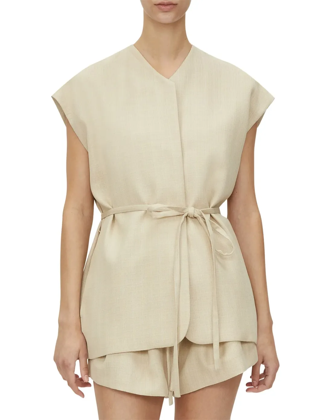 C&M Camilla and Marc Noguchi Vest XS-S Wheat for rent on The Volte - main image