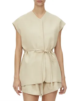 C&M Camilla and Marc Noguchi Vest XS-S Wheat for rent on The Volte - image 1