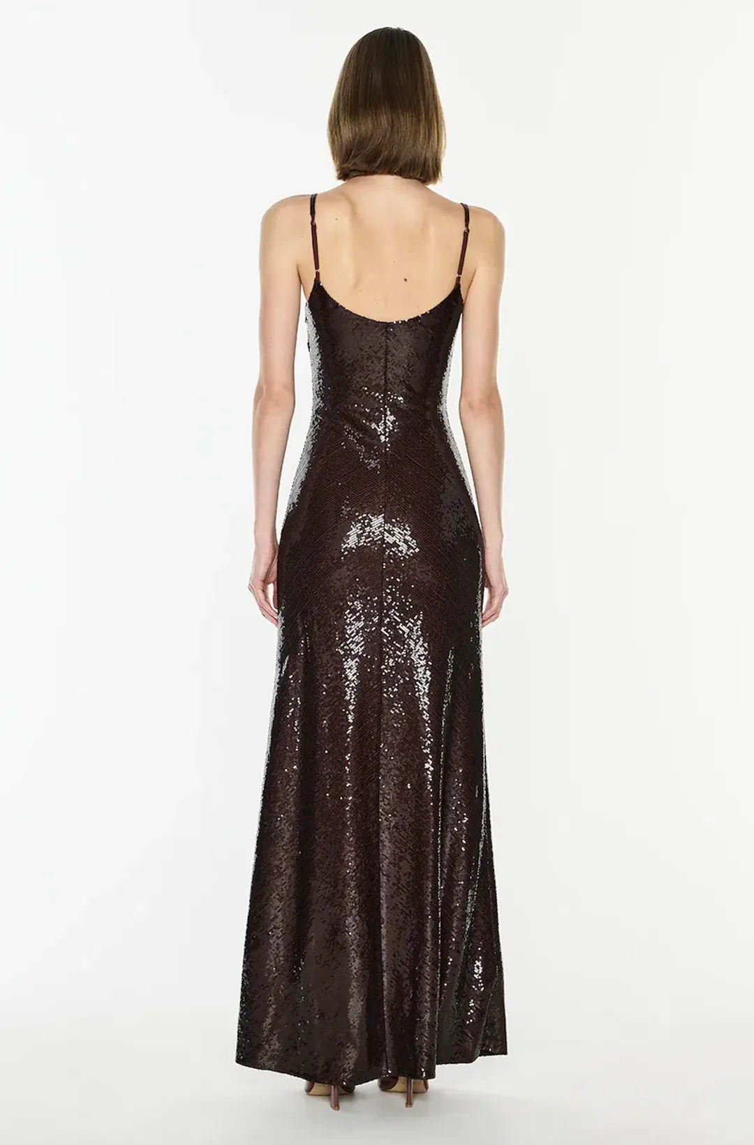 Dream Maker Slip Dress | Espresso - Size 8 for rent on The Volte - main image
