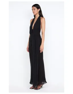 Bec and Bridge Cassis Drape Maxi Dress in Black Size 14 for rent on The Volte - image 5