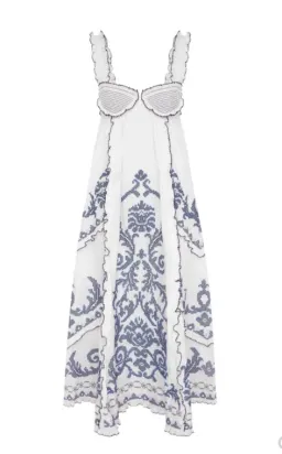 Alémais Hazel Smock Embroidered Midi Size 14 for rent on The Volte - image 4