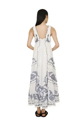 Alémais Hazel Smock Embroidered Midi Size 16 for rent on The Volte - image 3