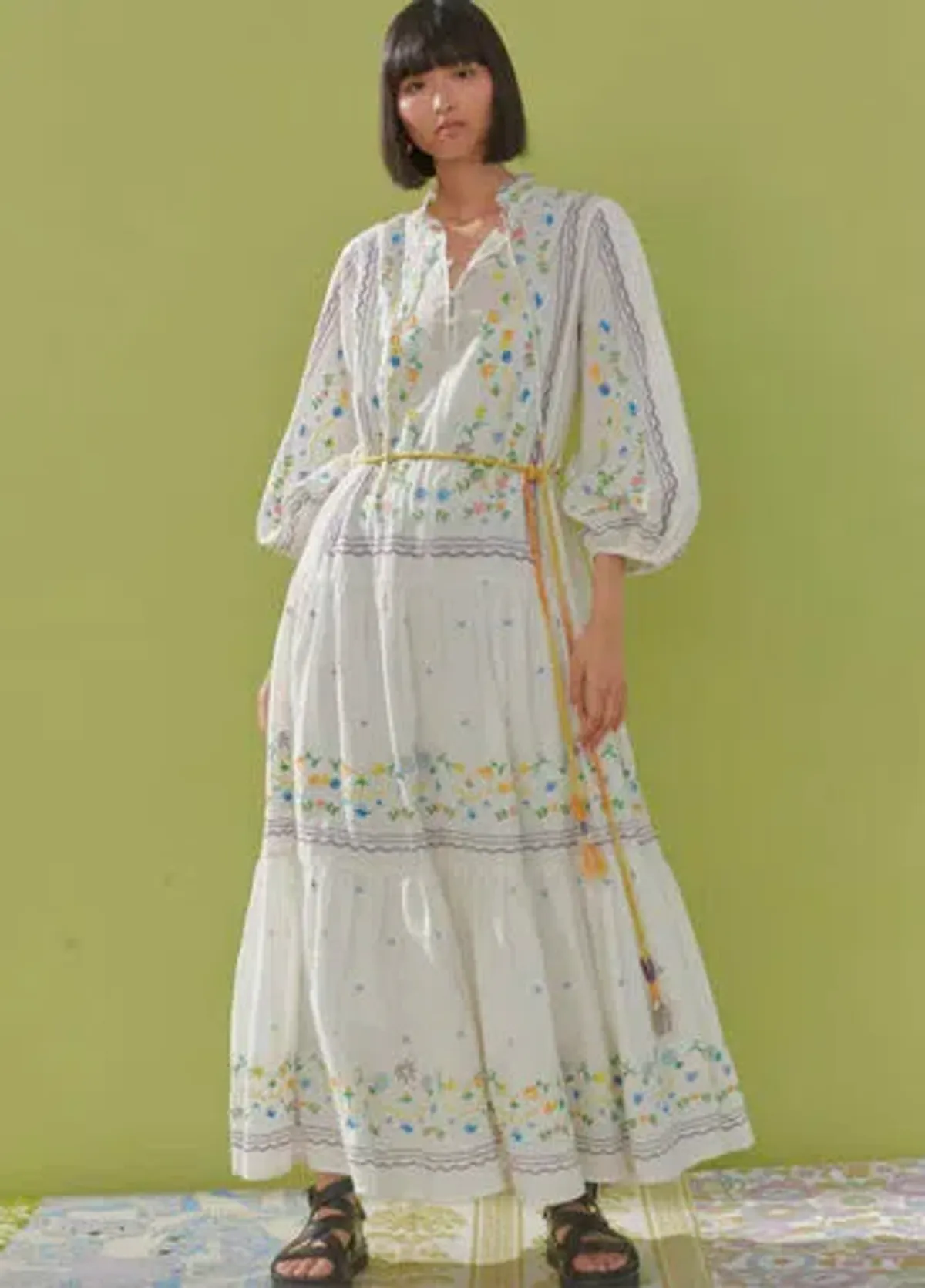Alémais Juniper Embroidered Midi Size 14 - Image 1