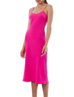 BY Johnny PINK NEON BIAS SLIP MIDI DRESS size 10 for rent on The Volte - image 2