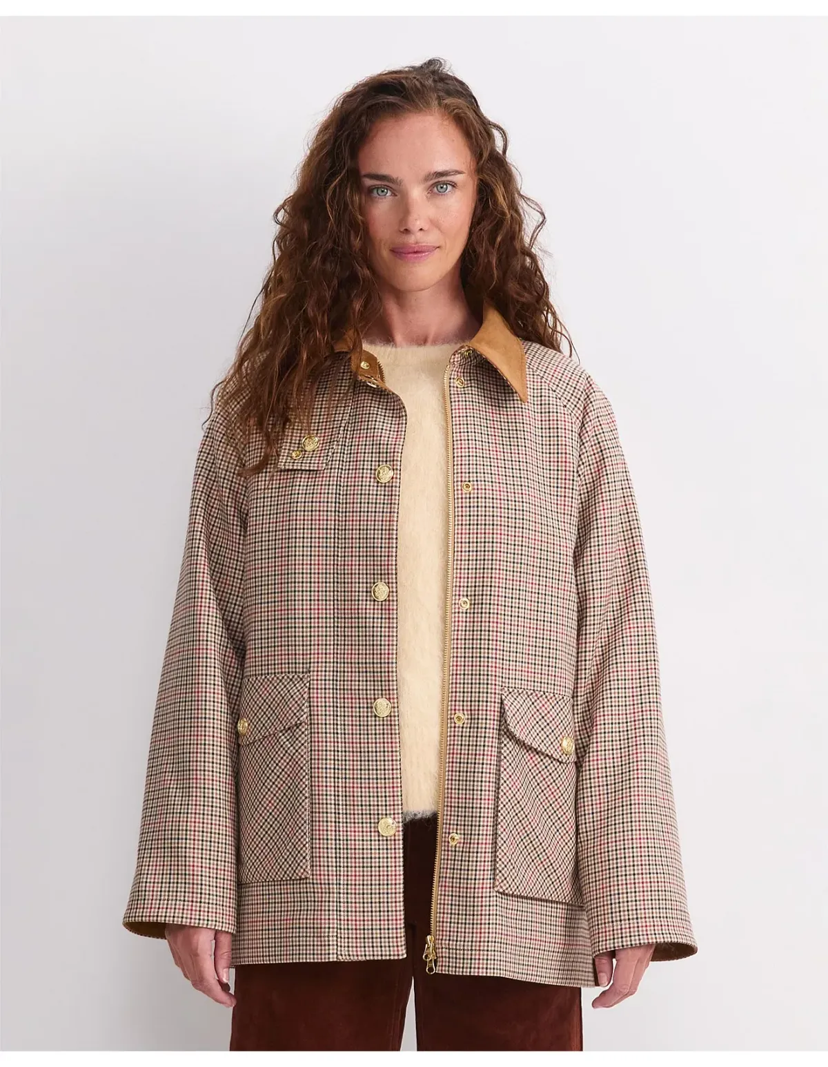 Sportscraft Sara Barn Jacket Size 14 Multi Check for rent on The Volte - main image