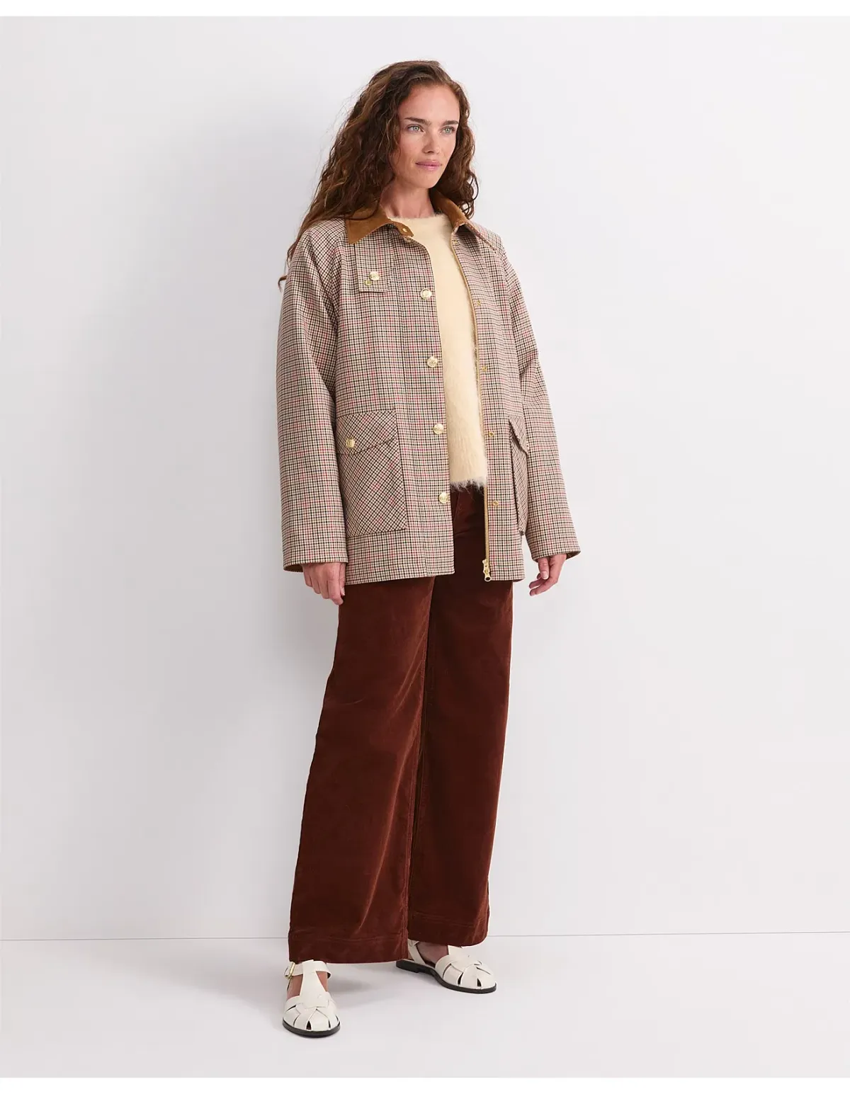 Sportscraft Sara Barn Jacket Size 14 Multi Check - Image 3