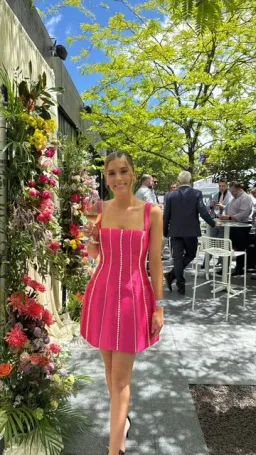 Eliya The Label Tahiti Dress Pink Size AU 6 for rent on The Volte - image 1