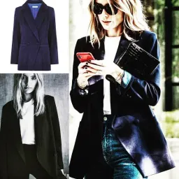 Anine Bing Grace Navy Blue Jacket Blazer | Size XS AU 6 for rent on The Volte - image 3