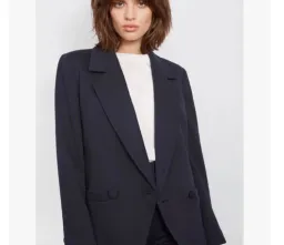 Anine Bing Grace Navy Blue Jacket Blazer | Size XS AU 6 for rent on The Volte - image 1