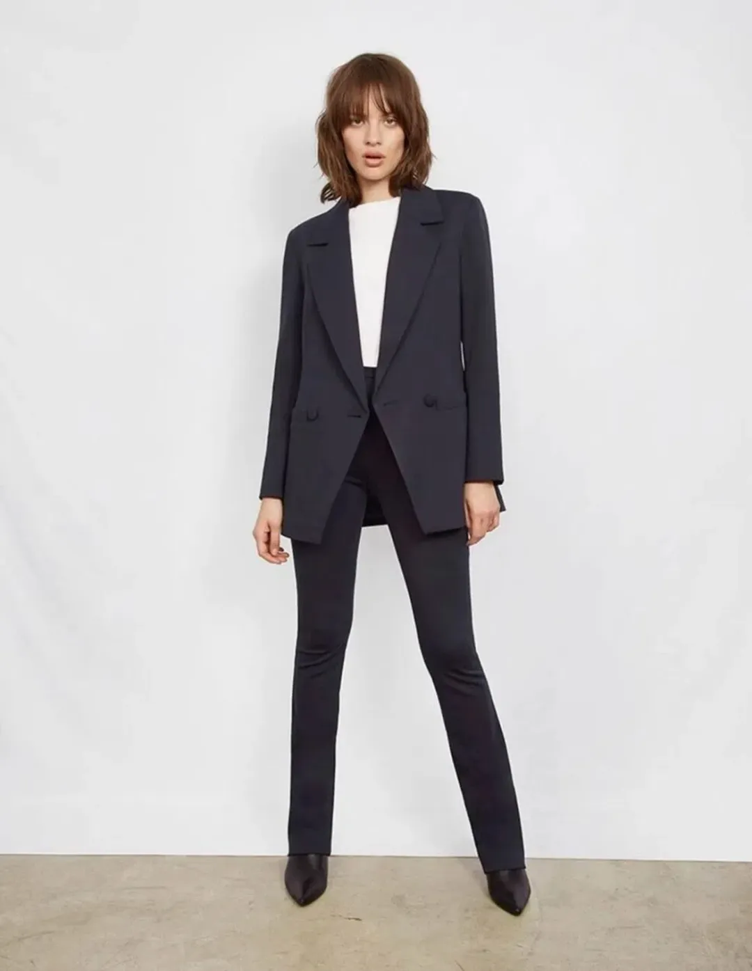Anine Bing Grace Navy Blue Jacket Blazer | Size XS AU 6 for rent on The Volte - main image