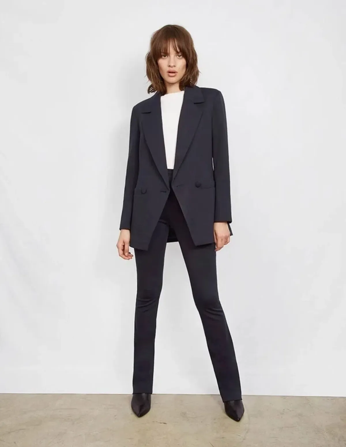 Anine Bing Grace Navy Blue Jacket Blazer | Size XS AU 6 - Image 2