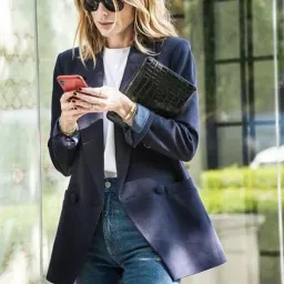 Anine Bing Grace Navy Blue Jacket Blazer | Size XS AU 6 for rent on The Volte - image 4