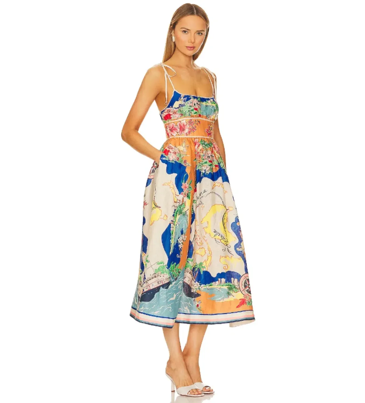Zimmermann Alight Picnic Midi Dress Size 1 AU 10 - Image 3