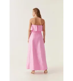 Aje Shallows Strapless Gown in Bon Bon Pink Size AU12 for rent on The Volte - image 3