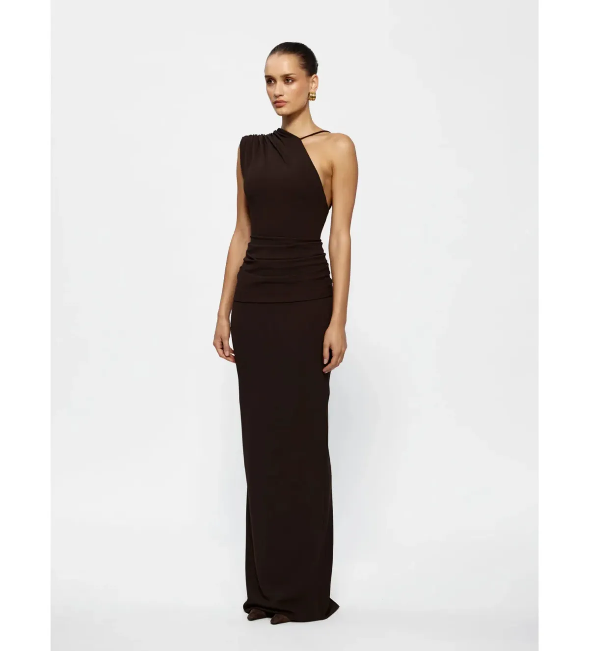 Effie Kats Greer Gown in Coffee Size AU14 - Image 2