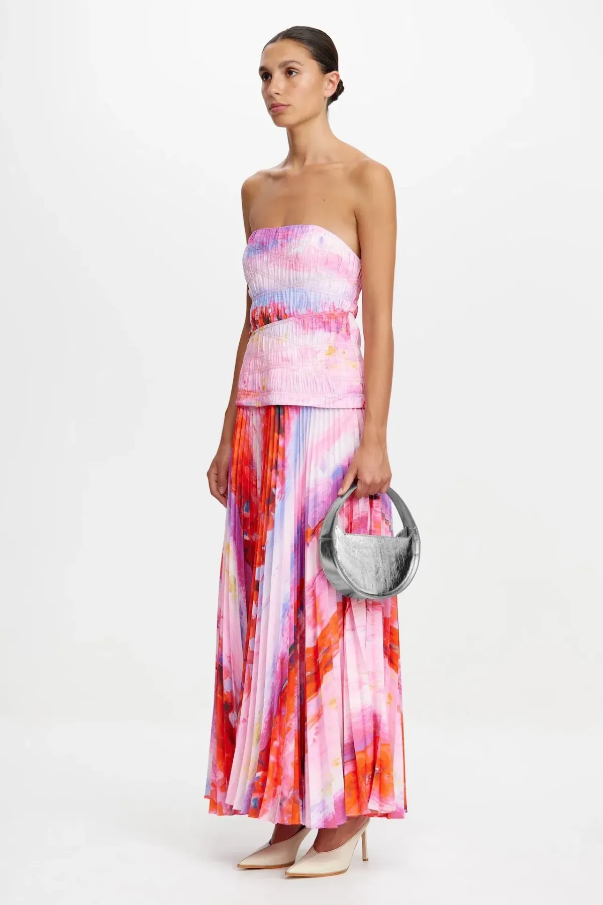 Acler Rockland Midi Dress in Violet Canvas Size AU 8 - Image 3
